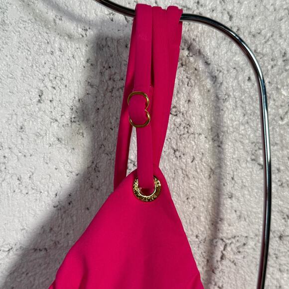 Ralph Lauren Womens Solids One Shoulder 1Piece Pink, 14 MSRP $135 - Picture 6 of 15